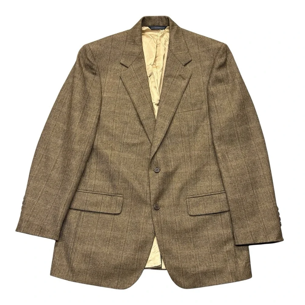 VTG Brooks Brothers Lambswool Tweed Blazer Men's‎ 39R Union Made in USA
